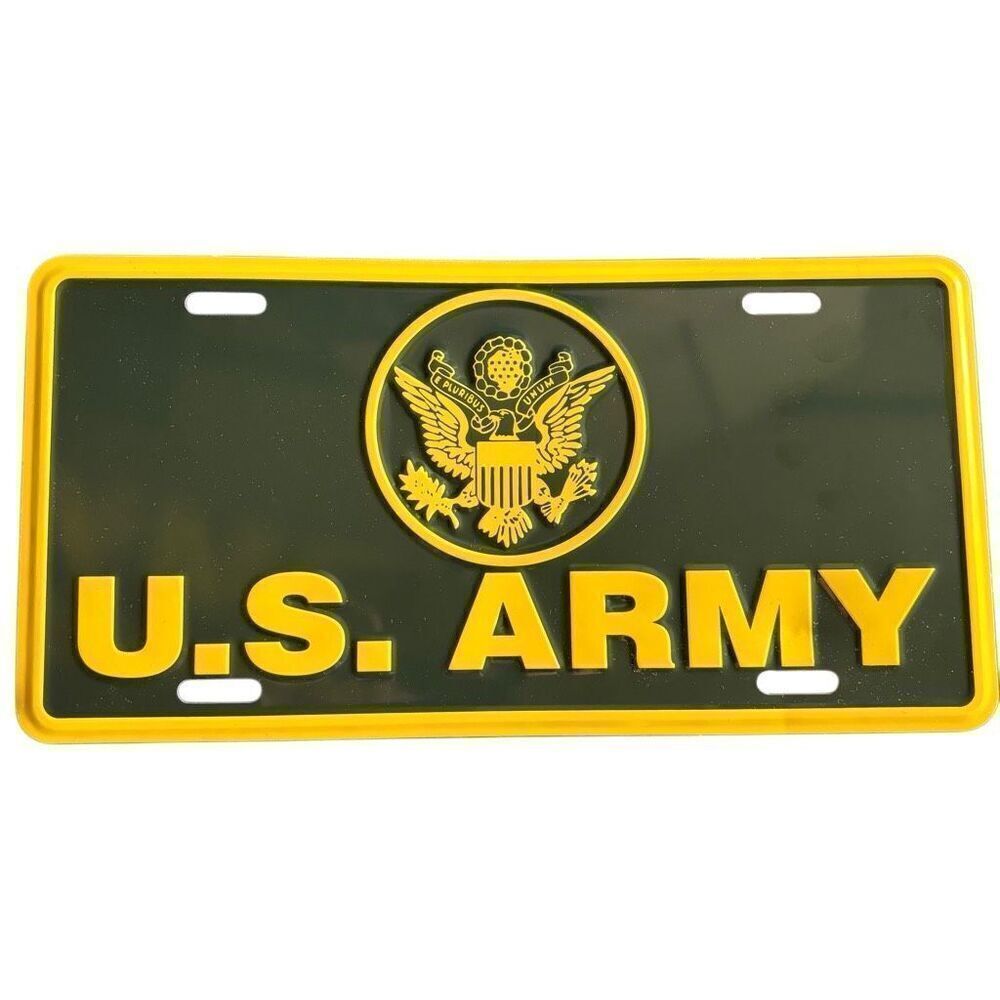 U.S. Army Metal License Plate